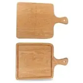 Churchill Livingstone 4 x Servierbrett mit Griff eckig 36x26cm OAK WOOD