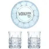 Nachtmann Whiskyglas mit Gravur Workaholic, 2er Set