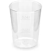 VEPATIM 500x Schnapsbecher glasklar Shotgläser Stamperl mit Eichstrich PS 2cl / 4cl