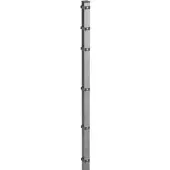 MR-Zaun Eckpfosten feuerverzinkt zum Einbetonieren, Klemmhalter, 1.630 mm