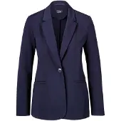 Goldner Jackenblazer "Damenblazer mit Reverskragen und Paspeltaschen" mit formgebenden Teilungsnähte