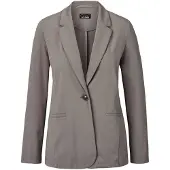 Goldner Jackenblazer "Damenblazer mit Reverskragen und Paspeltaschen" mit formgebenden Teilungsnähte