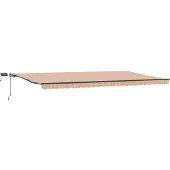 vidaXL Ausziehbare Markise Mehrfarbig 600 x 300 cm Stoff und Aluminium