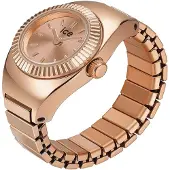 Ice Watch ICE-WATCH – Chouchou Roségold – Roségoldene Damenuhr mit Ring und ausziehbarem E