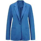 Goldner Jackenblazer "Damenblazer mit Reverskragen und Paspeltaschen" mit formgebenden Teilungsnähte