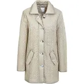 Goldner Steppjacke "Longjacke mit außergewöhnlicher Steppung" Ohne