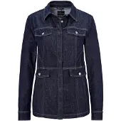 Goldner Kurzjacke "Jeansjacke mit sportlichen Details" figurformende aufwendige Nähte