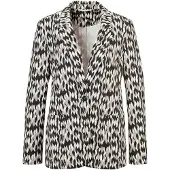 Goldner Jackenblazer "Blazer gemustert" ohne Futter, mit Belegverarbeitung