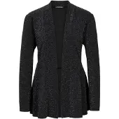Goldner Jackenblazer "Kurzgröße Glänzender Festblazer mit Schalkragen" stretchbequemer Jersey