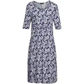 Goldner Druckkleid "Elastisches Jerseykleid mit modischem Druck" Applikation