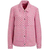 Goldner Jackenblazer "Blazer mit Hahnentrittmuster" aufgesetzte Brusttaschen
