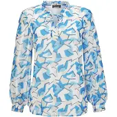 Goldner Chiffonbluse "Bluse" Mit femininen Rüschendetails