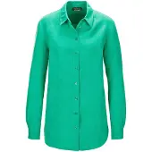 Goldner Langarmbluse "Bequeme Damen Businessbluse", Damen, Gr. 38, grün, Obermaterial: 100% Leinen LI., normal, Sonstiges, Blusen Langarmbluse, Ohne