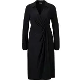 Goldner Jerseykleid "Elegantes Jerseykleid mit V-Ausschnitt" Wickeloptik
