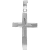 Trendor 21556 Kreuz-Anhänger für Herren 925 Silber 24 x16 mm