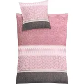 Kleine wolke Bettwäsche "Estrella", rosa, B/L: 155cm x 220cm, 1 Stk., 1 Stk., Mako-Satin, B/L: 80cm x 80cm, 2 Stk., Mako-Satin, Obermaterial: 100% Baumwolle, Bettwäsche, Bettwäsche, mit Muster