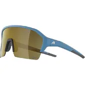 Alpina sport Sonnenbrille Alpina Ram HR Q-Lite rauchblau matt, Glas gold, versp.,Kat.3