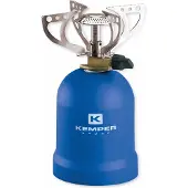 Voordeeldrogisterij Gasherd mit 4 Stützen 1200 Watt Blau