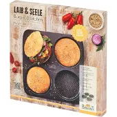 Birkmann Backform für Hamburgerbrötchen 4 Formen