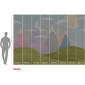 Overig Vliestapete "Digitaldruck Vlies - Hilltops - Größe 400 x 280 cm" bedruckt glatt Kinderzimmer