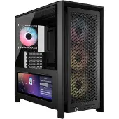 Corsair FRAME 4000D LCD RS ARGB, Midi Tower, PC, Schwarz, ATX, EATX, micro ATX, Mini-ITX, Kunststoff, Stahl, Gehärtetes Glas, Gaming