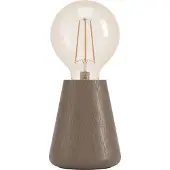 Eglo Tischlampe Asby, Deko Tischleuchte japanisch, Nachttischlampe aus Holz in Dunkelbraun, Tisch Lampe für Wohnzimmer und Schlafzimmer, E27