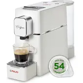 Polti Coffea S15W, Pod-Kaffeemaschine, 0,85 l, Kaffeepad, 1400 W, Silber, Weiß