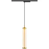 SLV QUIMERA, 1 Pendelleuchte, Pendellänge 150cm, 2700K, PHASE, gebürstet messing 1008042
