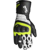 GMS GR-1 SF Schwarz Weiß Gelb Perforierte Handschuhe Größe L