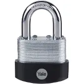 Yale Y125B/60/133/1 Vorhängeschloss 60 mm Silber, Schwarz Schlüsselschloss