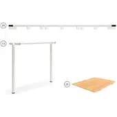Houe AVANTI Esstisch Erweiterung Kiefer Weiß 222 cm