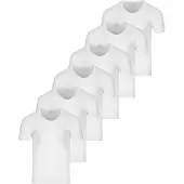 Ragman Unterhemd / Shirt Kurzarm Basic in Weiß | Gr.: S