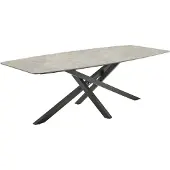 LC Garden Como Garten Esstisch 200x100cm Grau/Anthrazit