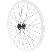 Rodi Fixie-Vorderrad weiße Felge schwarze Nabe