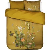 Essenza Ficaria Flower ochre Bettwäsche 2p set 200x200+2 Kissenbezüge