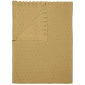 Essenza Plaid Knitted Ajour Fern Yellow Uni-130 x 170 cm