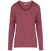Essenza Pyjama Shirt Damen Luyza Uni Mauve-S