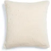 Essenza Knitted Ajour Antique White Dekokissen 50 x 50 cm