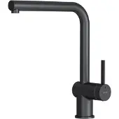 AM.PM Func Wasserhahn Küche, Küchenarmatur Metallic, Spültischarmatur L-förmiger Auslauf, Schwarz