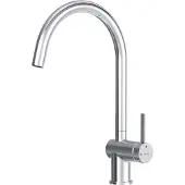 AM.PM Func Wasserhahn Küche, Küchenarmatur Metallic, Spültischarmatur C-förmiger Auslauf, Chrom