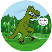 Petit Jour Paris Teller - Melamin - Dinosaurier - - One Size - Teller