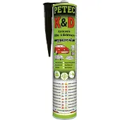 Petec K&D Klebemasse Dichtmasse Karosserie Kleber schwarz Kartusche 310ml 94730