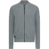 Camel active Strickjacke mit Stehkragen in Blau | Gr.: 6XL