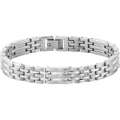 HUGO BOSS Silberfarbenes Armband mit Gliederkette Grösse ONESI