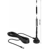 DeLOCK 12427, 5 dBi, 0.7 - 0.96, 1.71 - 2.69 GHz, 50 Ohm, Omnidirektionale Antenne, SMA, Männlich