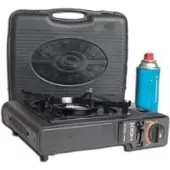 MFH Camping-Gaskocher mit Piezo-Zündung für Butangas