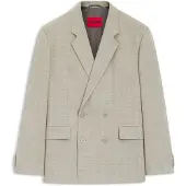 HUGO Modern-Fit Jacke mit Fischgrät-Webstruktur Grösse 54