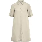 Object Frame Regular Denim Kurzes Kurzarmkleid