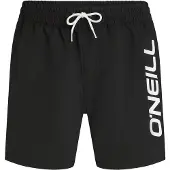 O'Neill Badeshorts "CALI 16'' SWIMSHORTS", Herren, Gr. L, N-Gr, schwarz (schwarz out), Obermaterial: 100% Polyester, Badehosen Badeshorts, mit seitlichen Eingrifftaschen und Gesäßtasche