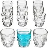 MamboCat 12er Set Totenkopf Schnapsgläser 5cl aus Glas - 27022085